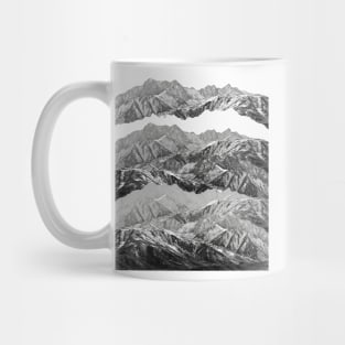 MOUNTAIN MASHUP (MONOCHROME) Mug